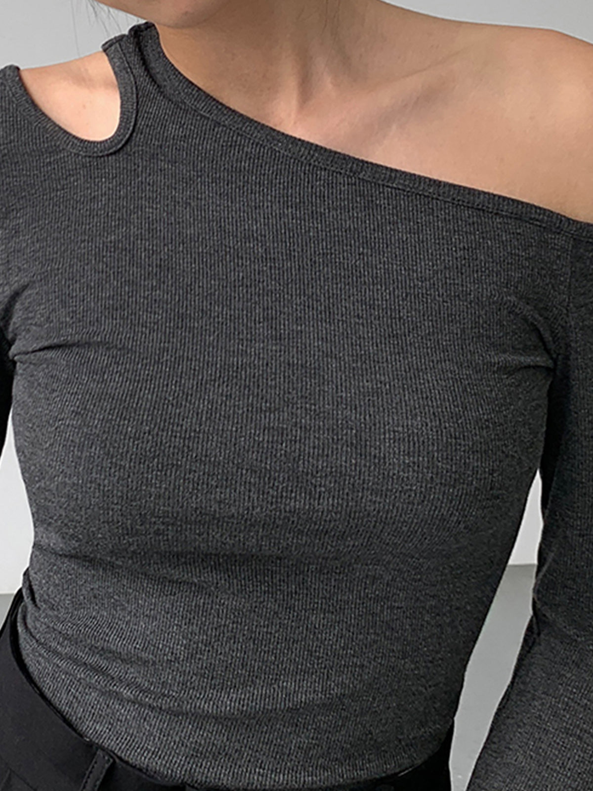 Slinky Kesikli Örgü Üst