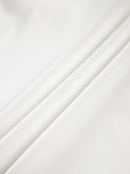 Yarı Şeffaf İki Renkli Saten Bağcıklı Fermuarlı Üst