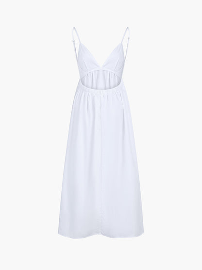 Kıyı Kovboyu Açık Sırtlı Uzun Elbise