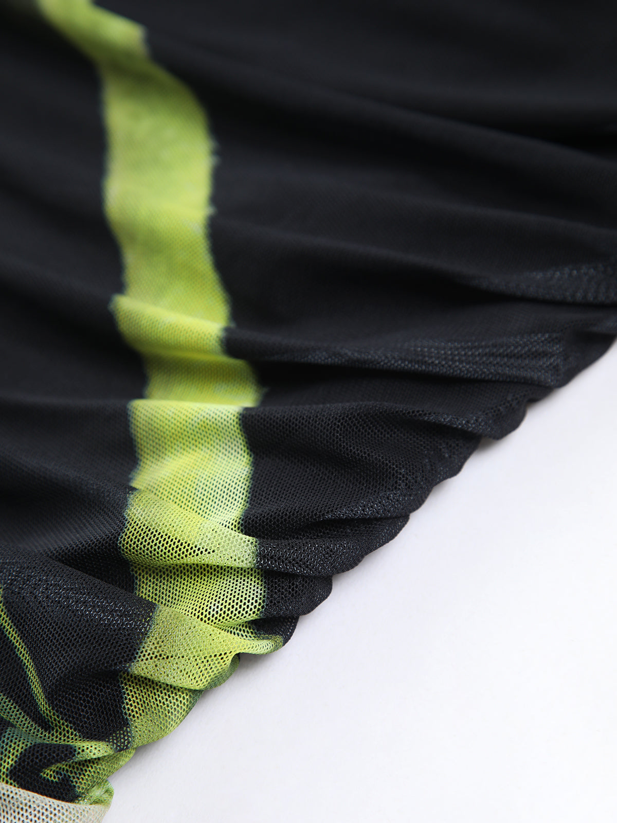 Gardenya Çiçekli File Pileli Tüp Midi Elbise