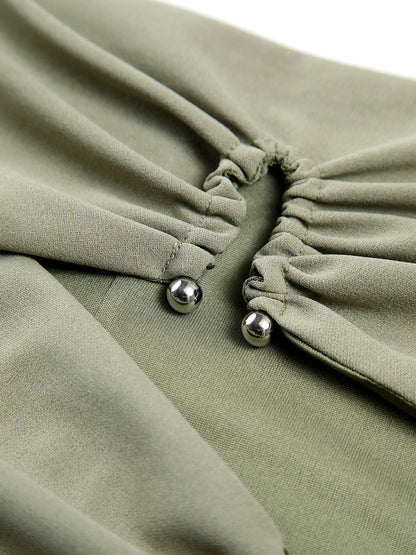 U-Halka Kesikli Fermuarlı Tüp Üst