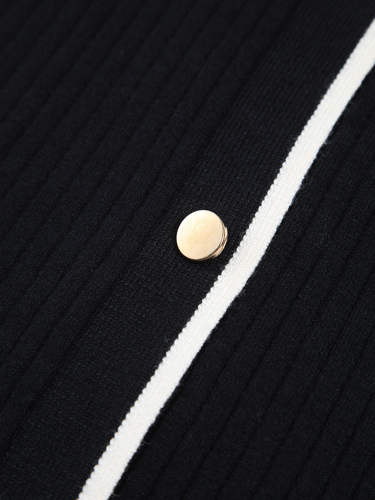 Kontrast Kesimli Midi Örgü Elbise