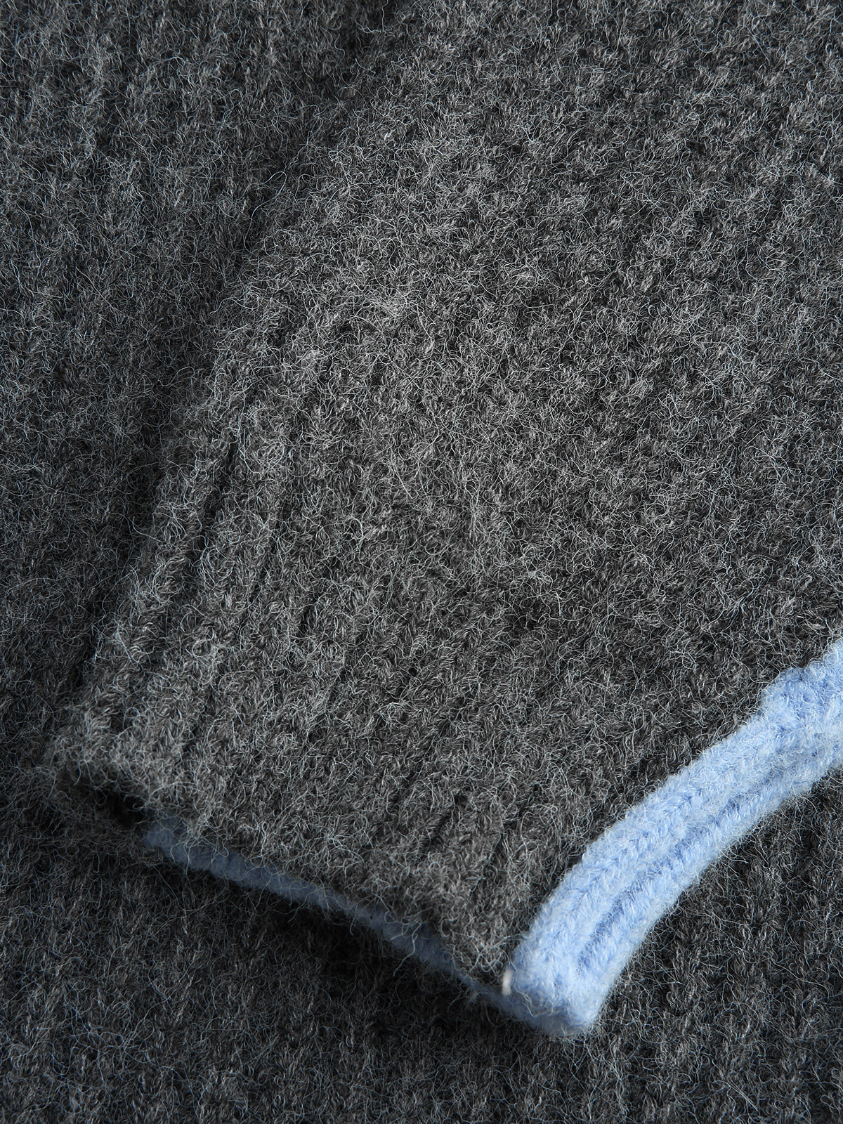 Büyük Boy Renk Bloklu Uzun Hırka