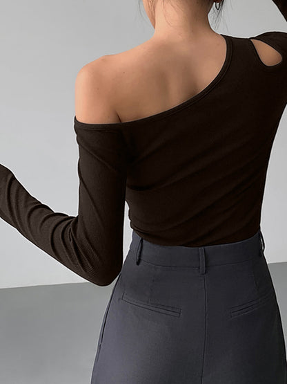 Slinky Kesikli Örgü Üst