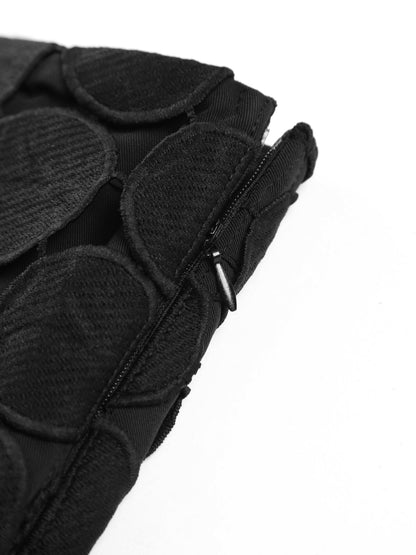 Lazer Kesim Çok Daireli Çift Katmanlı Etek