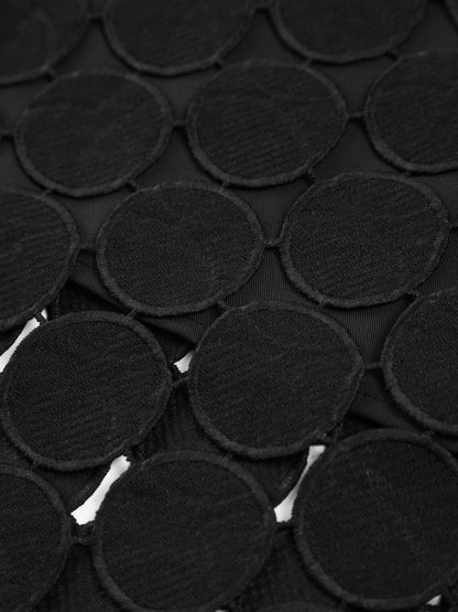 Lazer Kesim Çok Daireli Çift Katmanlı Etek