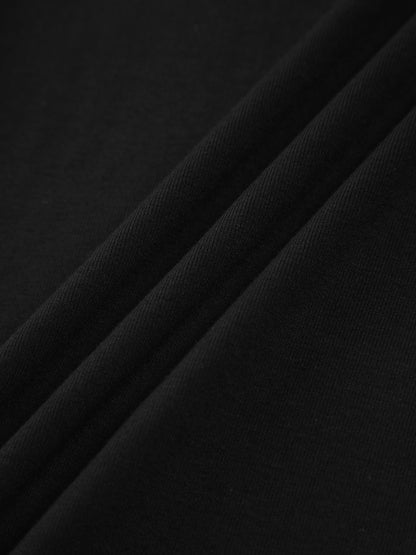 Kontrast Kesim Omuzdan Düşük Uzun Kollu Gömlek