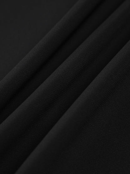 Şifon Düşük Kesim V Yaka Pileli Fermuarlı Mini Elbise