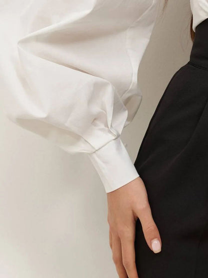 Asimetrik Omuz Açık Bluz