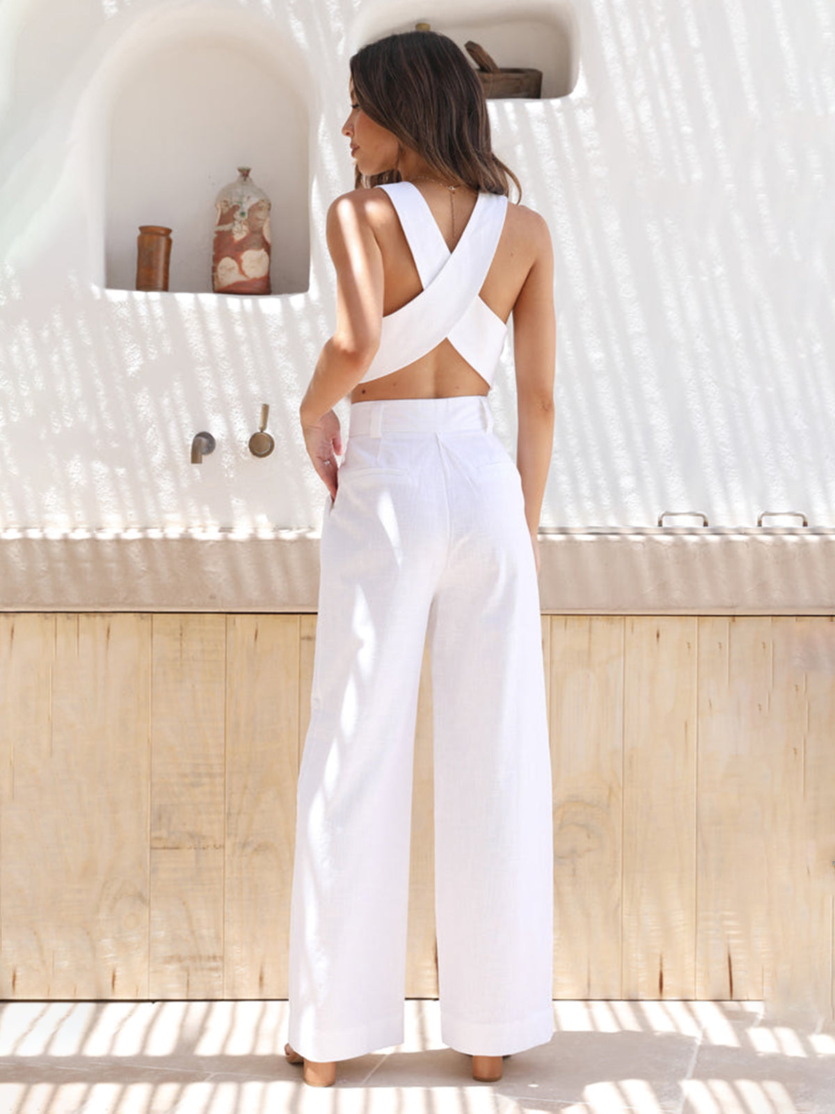 Pamuklu Düz Paça Pantolon