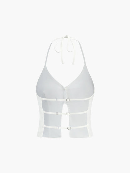 Halter Sırtı Açık Atlet Üst