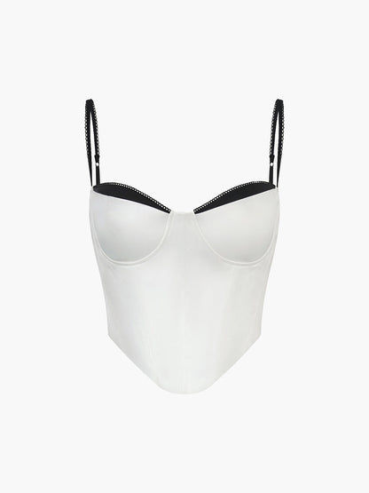 Kontrast Bağlamalı Atlet Üstü