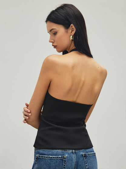 Yapay Elmas Fiyonklu Dekor Askılı Atlet