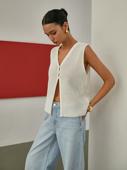 Kolsuz İçi Boş Örgü Hırka