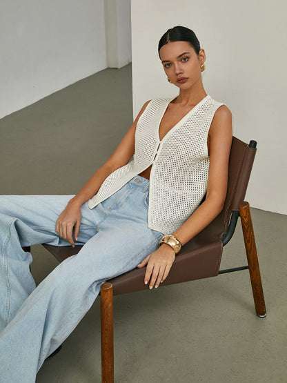 Kolsuz İçi Boş Örgü Hırka