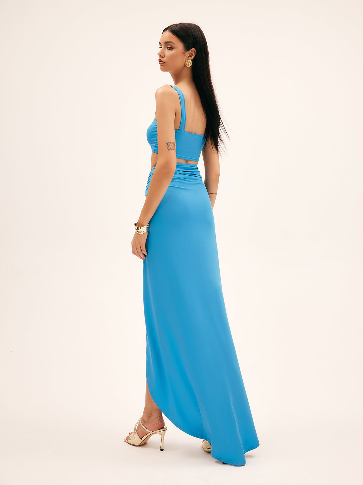 Metal Dekor Bölmeli Bölmeli Etek Seti