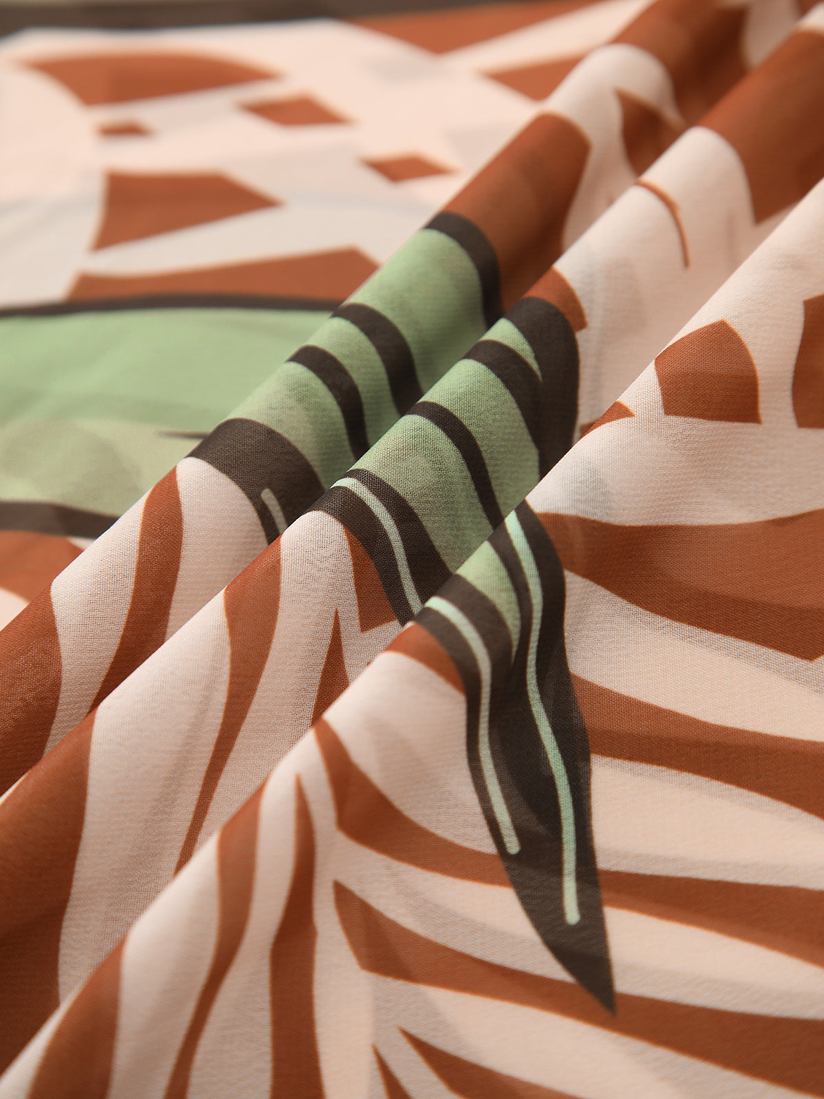 Coconut Grove Baskılı Şifon Etek