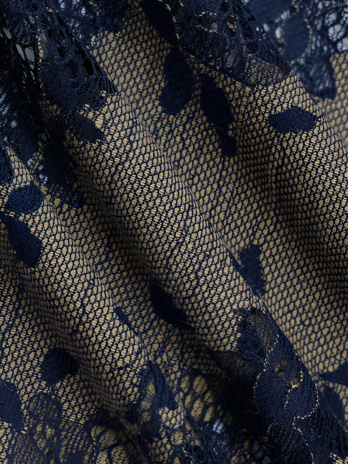 Yarı Şeffaf Gece Bahçesi Bağcıklı Uzun Elbise