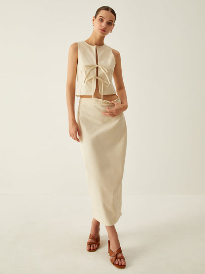 Kolsuz Ön Bağlamalı Yelek