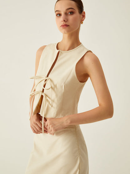 Kolsuz Ön Bağlamalı Yelek