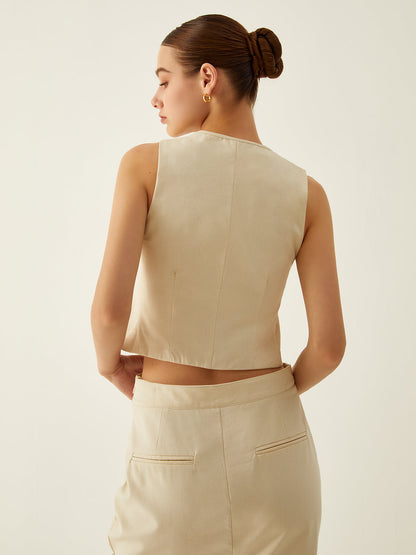 Kolsuz Ön Bağlamalı Yelek