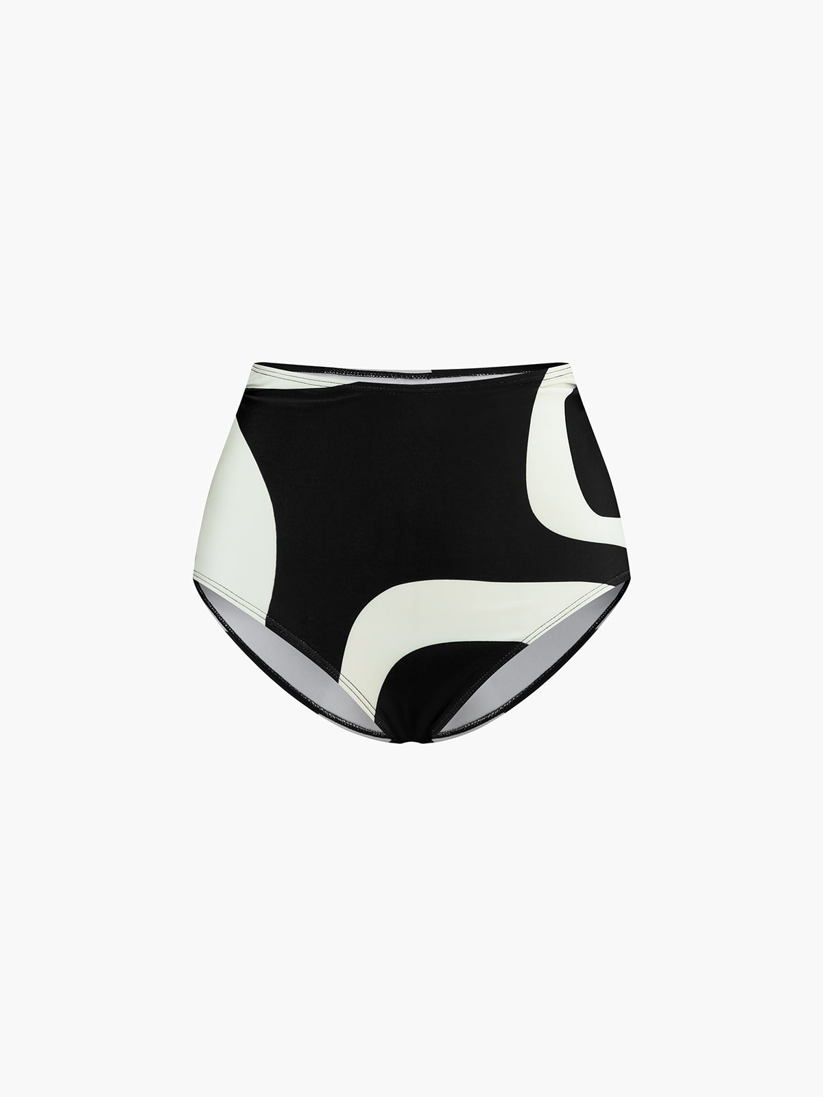 İki Tonlu Asimetrik Yaka Bikini Takımı