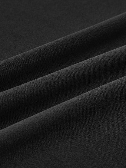 Fiyonklu Yan Yırtmaçlı Kısa Elbise