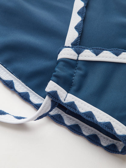 Kontrast Kesim Düğümlü Bikini Takımı