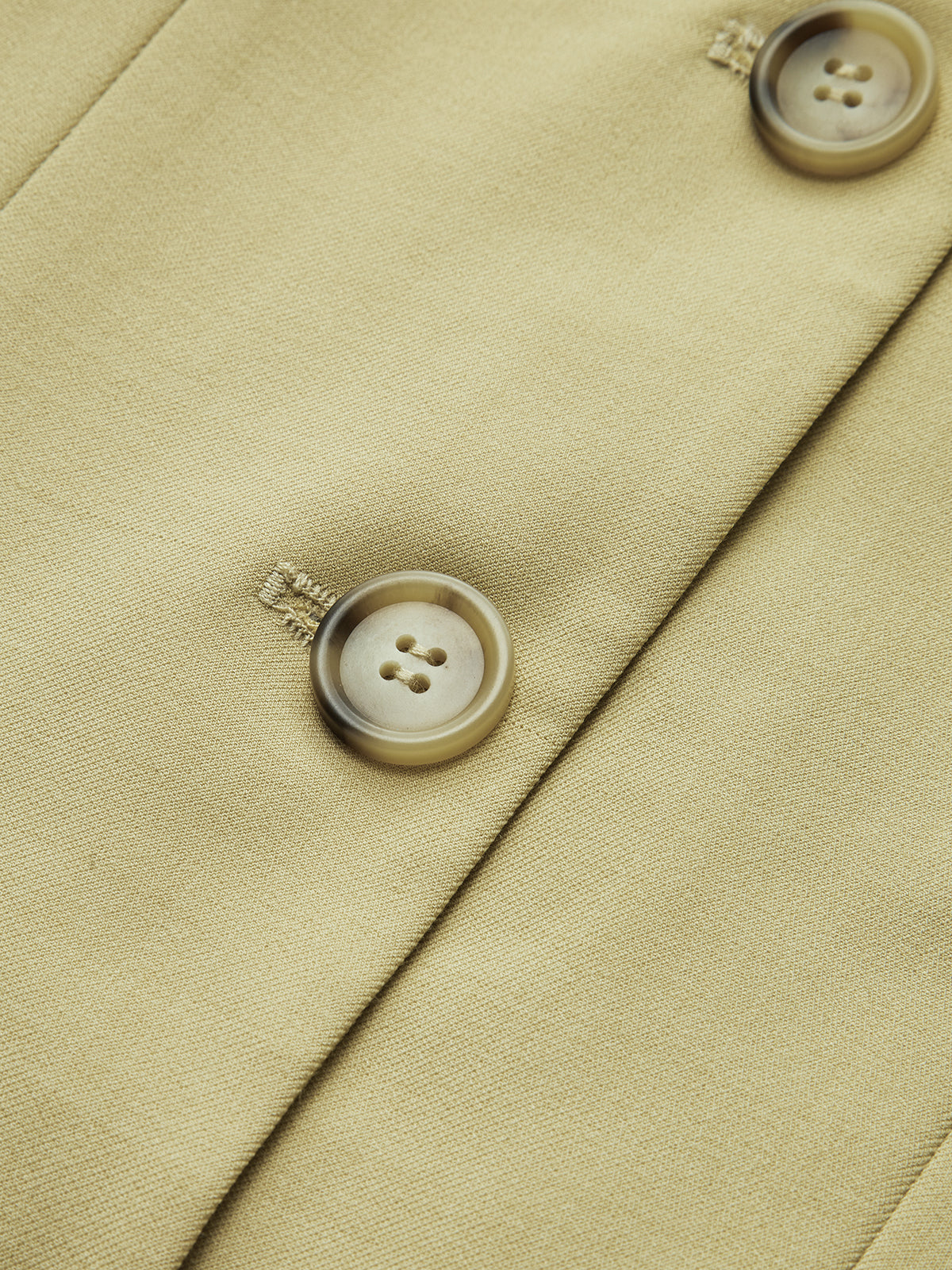 Yün Düğmeli Yırtık Pileli Yelek