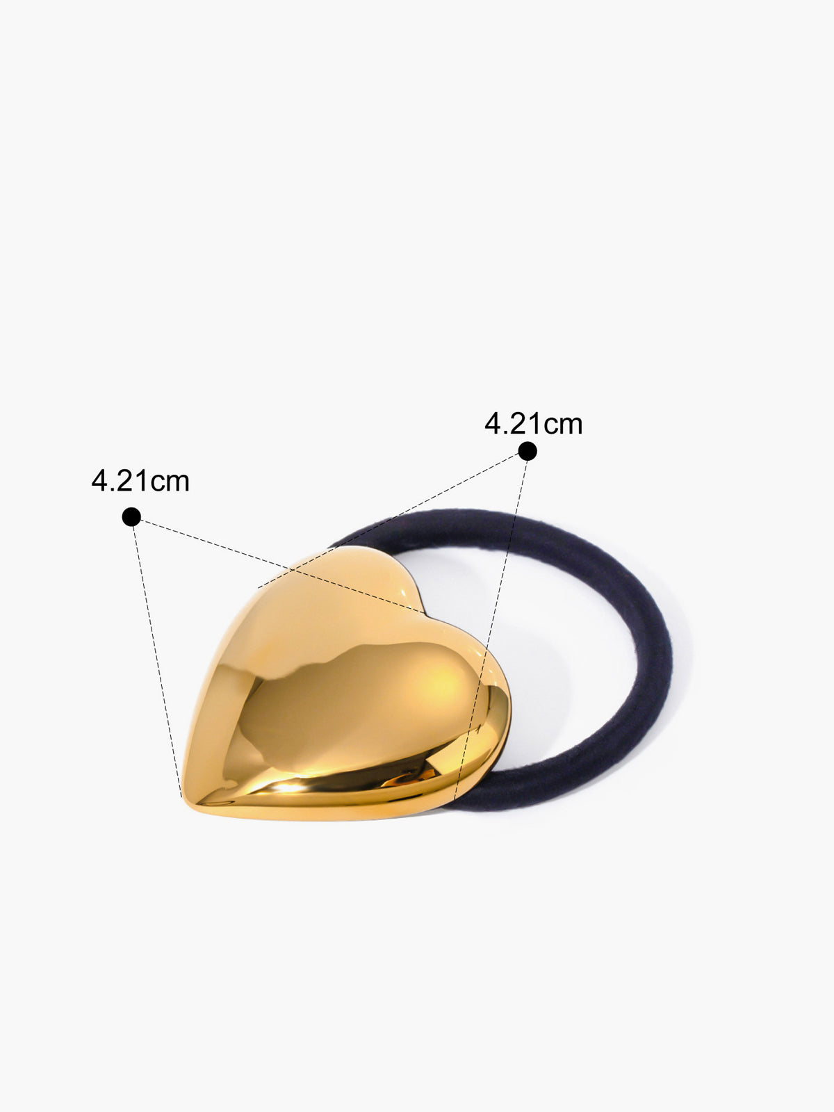 Kalp Metal Saç Tokası