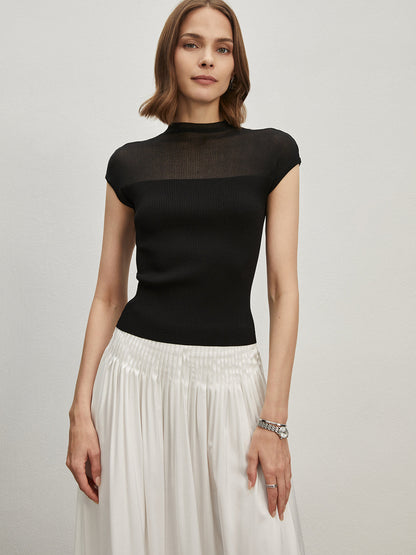 Omuzlu Lastikli Örgü Üst