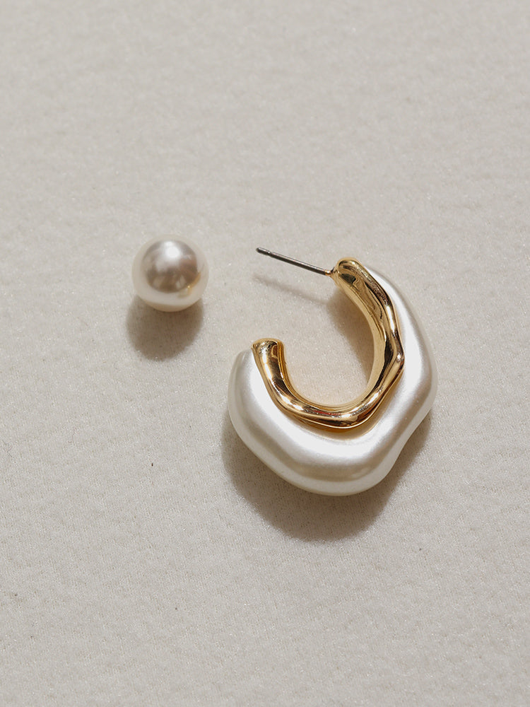 Gümüş İğne İnci Küpeler