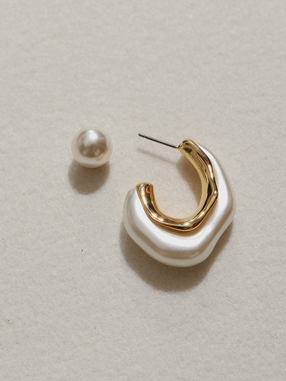 Gümüş İğne İnci Küpeler