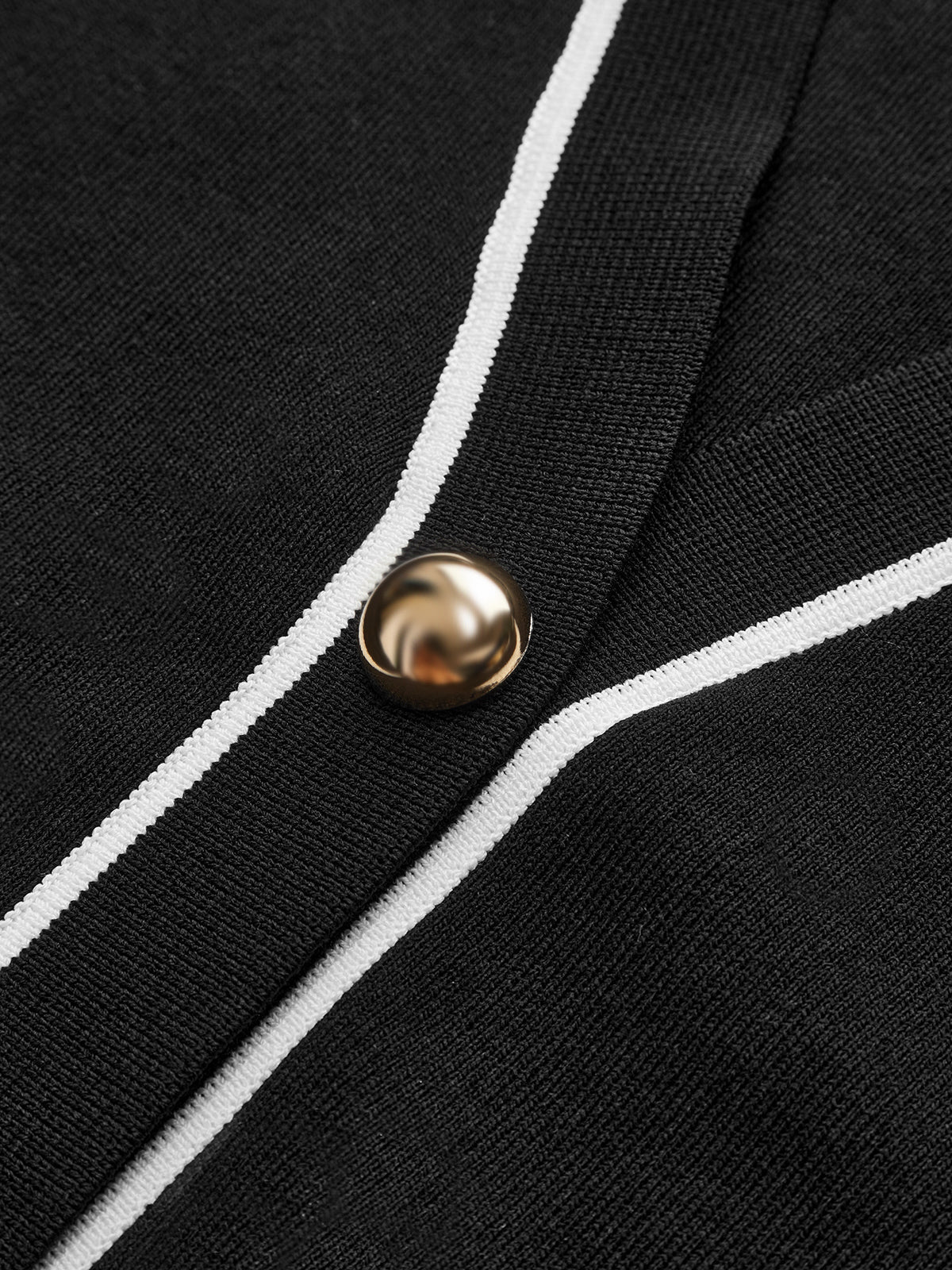 Önü Düğmeli Kontrast Bağlamalı Kolsuz Etek Takımı