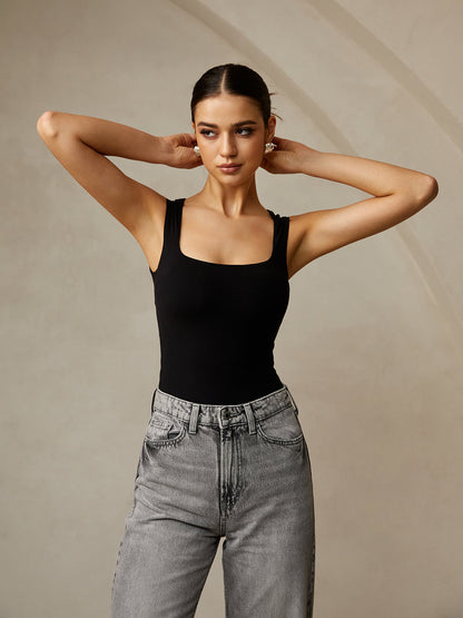 Günlük Düz Askılı Üst