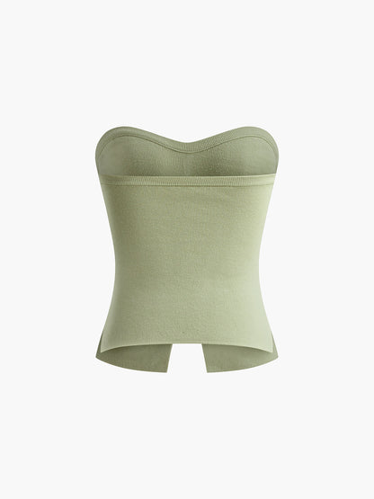 Askısız Bölünmüş İnci Kazak Yelek