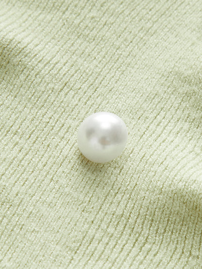 Askısız Bölünmüş İnci Kazak Yelek