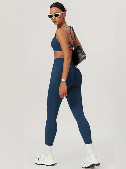 Dikişsiz Çapraz Sırtlı Spor Sütyeni