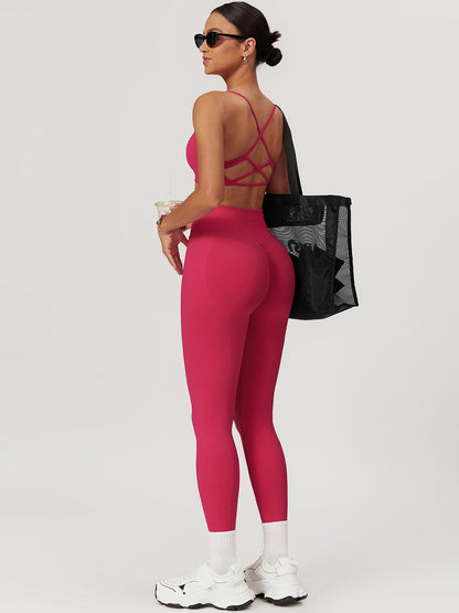 Dikişsiz Çapraz Sırtlı Spor Sütyeni