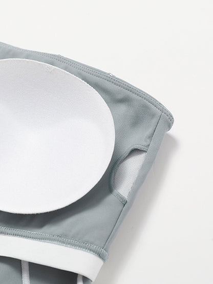 Dikişsiz Kontrast Bağlamalı Spor Sütyeni