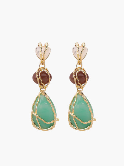 Alaşımlı Ağ Su Damlası Küpeler