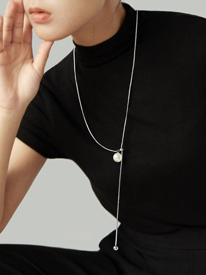 İnci Kement Y Şeklinde Kolye