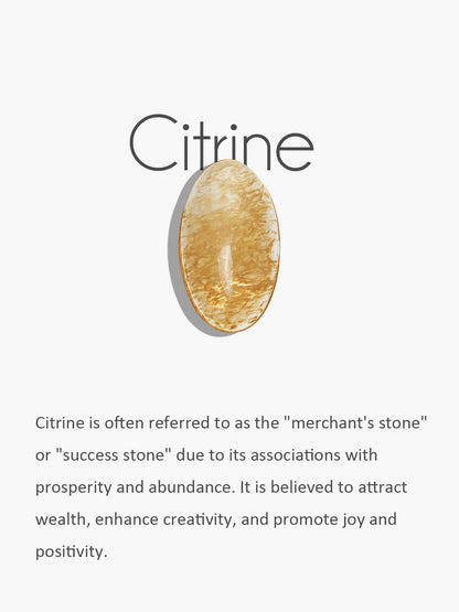 Siyah Oniks ve Sarı Kristal Yüzük