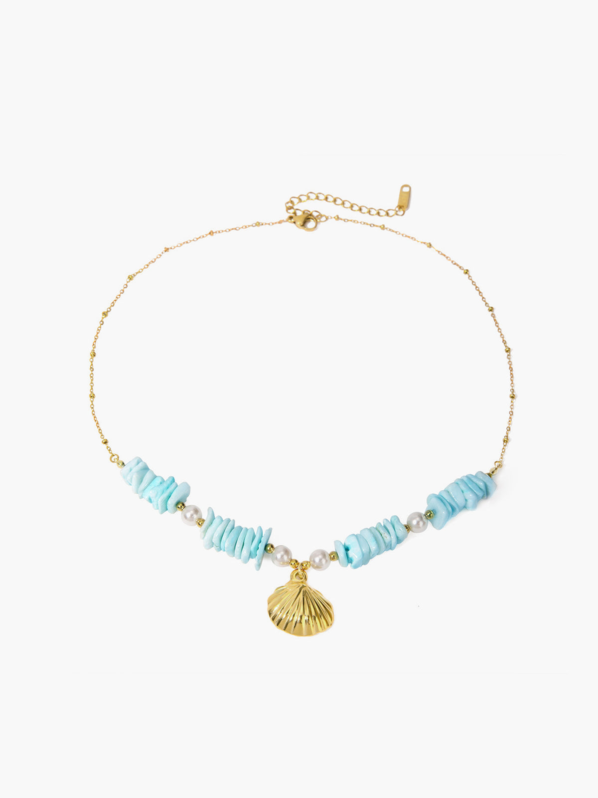 Nane Yeşili İnci Kabuk Kolye