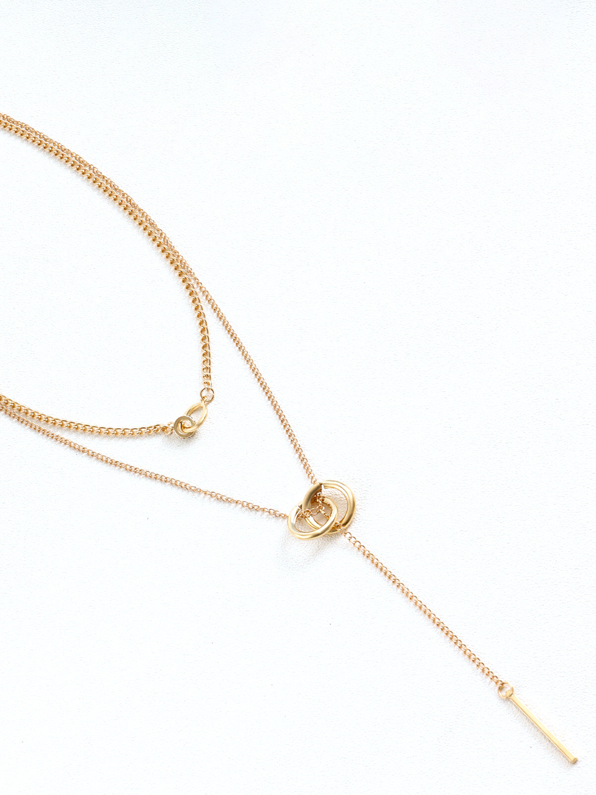 Çift Daire Püskül Kolye