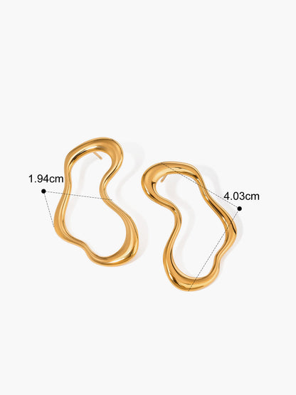 Düzensiz Metal Küpeler