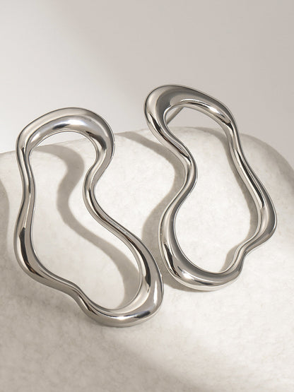 Düzensiz Metal Küpeler