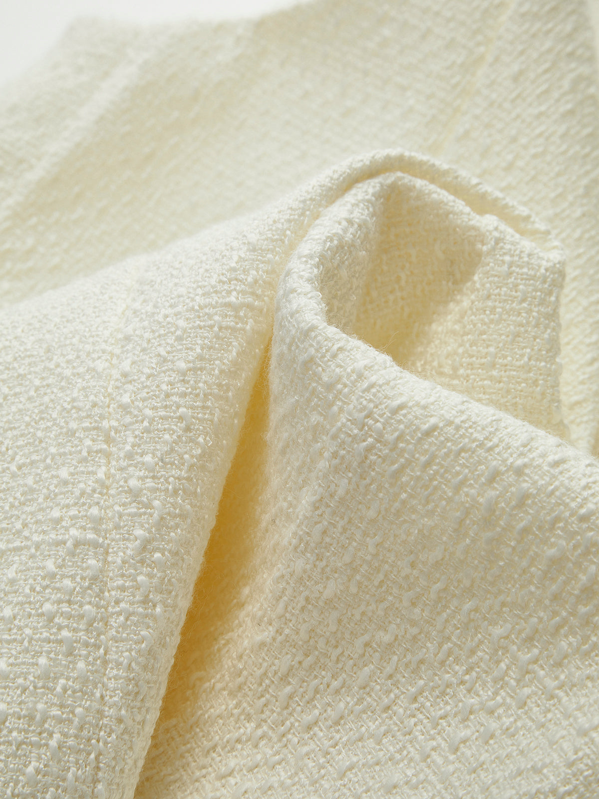 Kare Yakalı Tweed Yelek