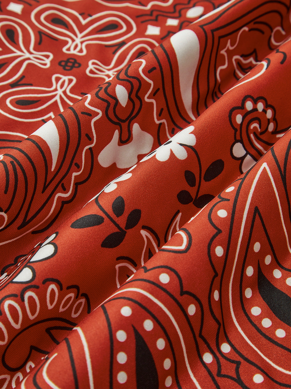 Paisley Baskılı Ön Bağcıklı Yelek