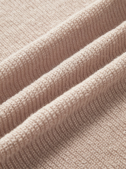 Düz Kaburgalı Fiyonklu Düğümlü Hırka